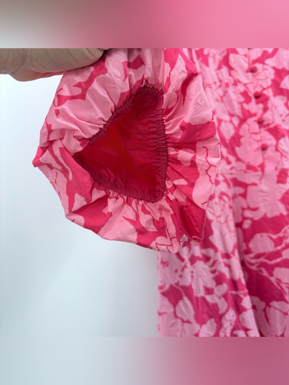 Hyacinth House Pink Textured Floral Hillsborough Midi Dress - Picture 10 of 16